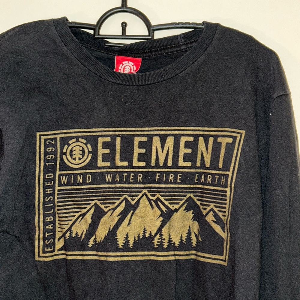 Element long sleeve, gold print, unisex